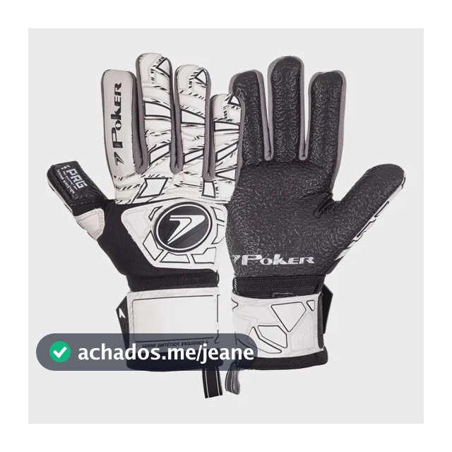 Luva Goleiro Poker Endurance 3 Grama Sintética Profissional