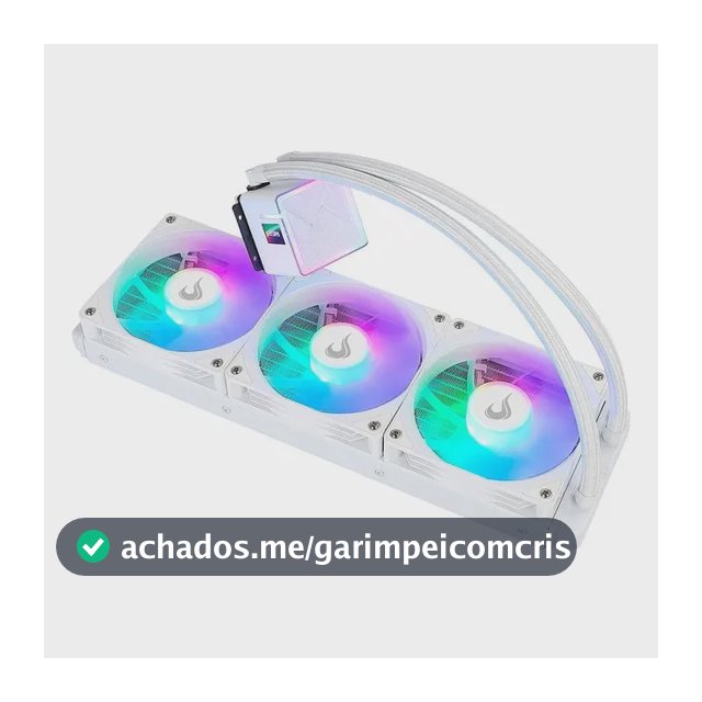 Water Cooler Gamer Rise Mode Frost Argb Rainbow 360mm Branco