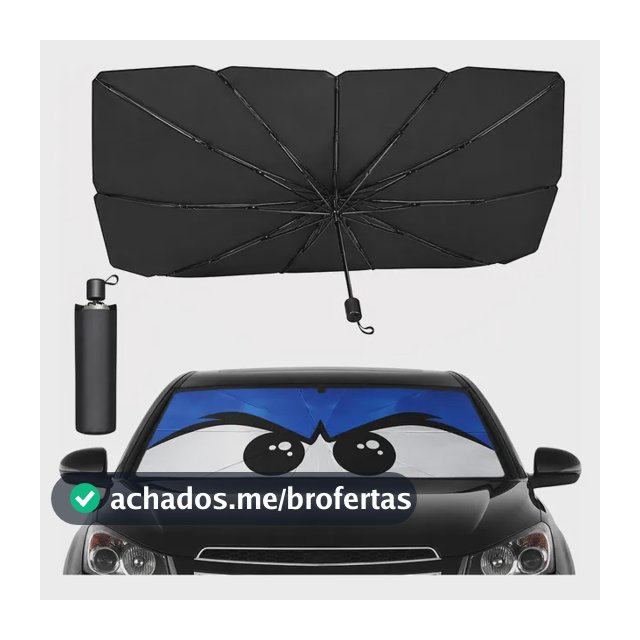 Quebra Sol Para Brisa Carro Protetor Solar Chuva(olho Preto)