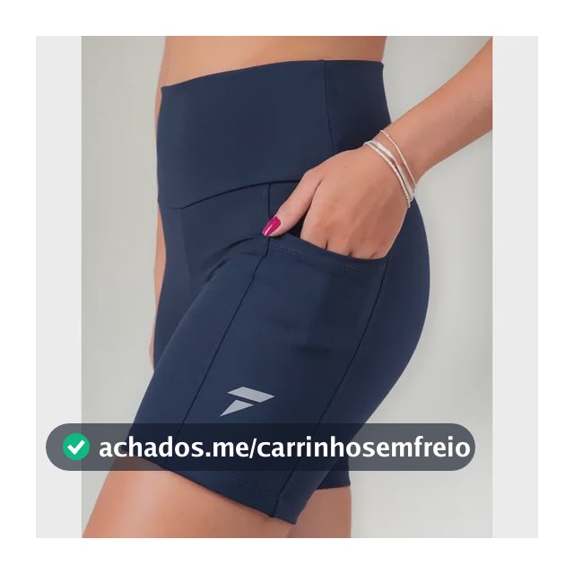 Short Academia Feminino Fitness Com Bolso De Compressão