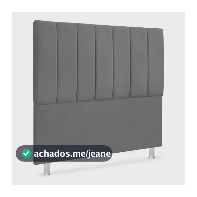 Cabeceira Estofada Cama Box Casal Alice 140cm Tecido Veludo