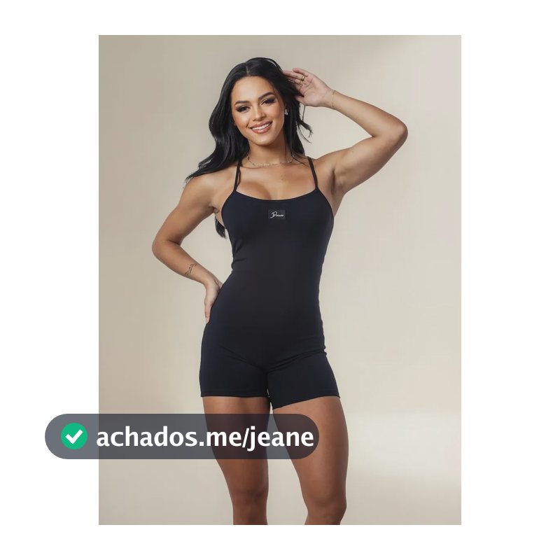 Diasp Macaquinho Fitness Poliamida Roupa Academia Poliamida Preto Liso M