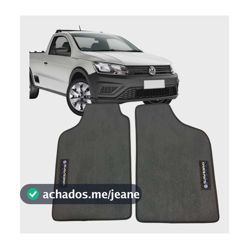 Tapete Emborrachado Saveiro Robust G6/g7/g8 Pinado 2 Pçs
