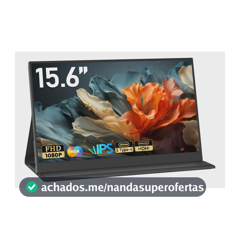 Monitor Portátil 15.6''com Usb C Dupla/hdmi Fhd 1080p 60hz