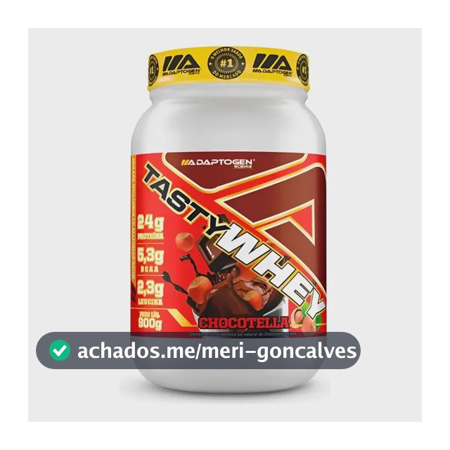 Tasty Whey Pote 900g Chocotella Adaptogen Science Choconilla