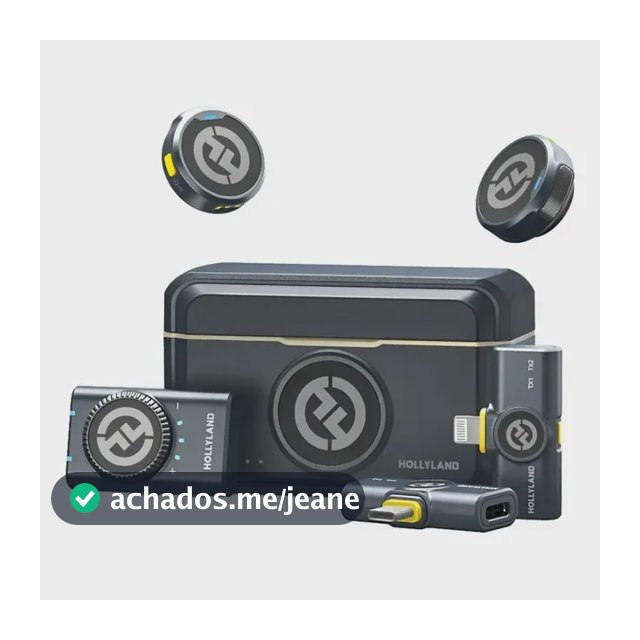 Microfone Hollyland Lark M2 Duo Combo 2 Pessoas Usb-c Preto