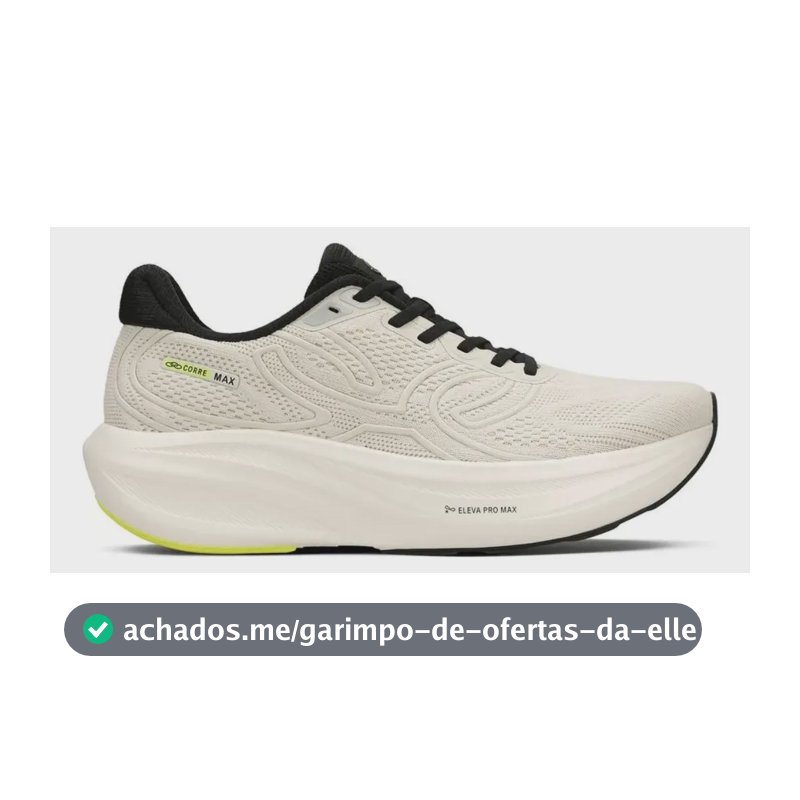Tênis Olympikus Corre Max Para Corrida Unisex Arenito/preto Liso 41 Br