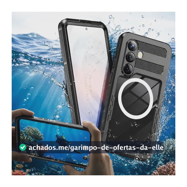 Case de celular a prova dagua indestrutivel compatível Samsung Galaxy S26 normal magsafe anti impacto anti shock nautical mergulho impermeavel 360° à prova protecao rugged shield shellbox