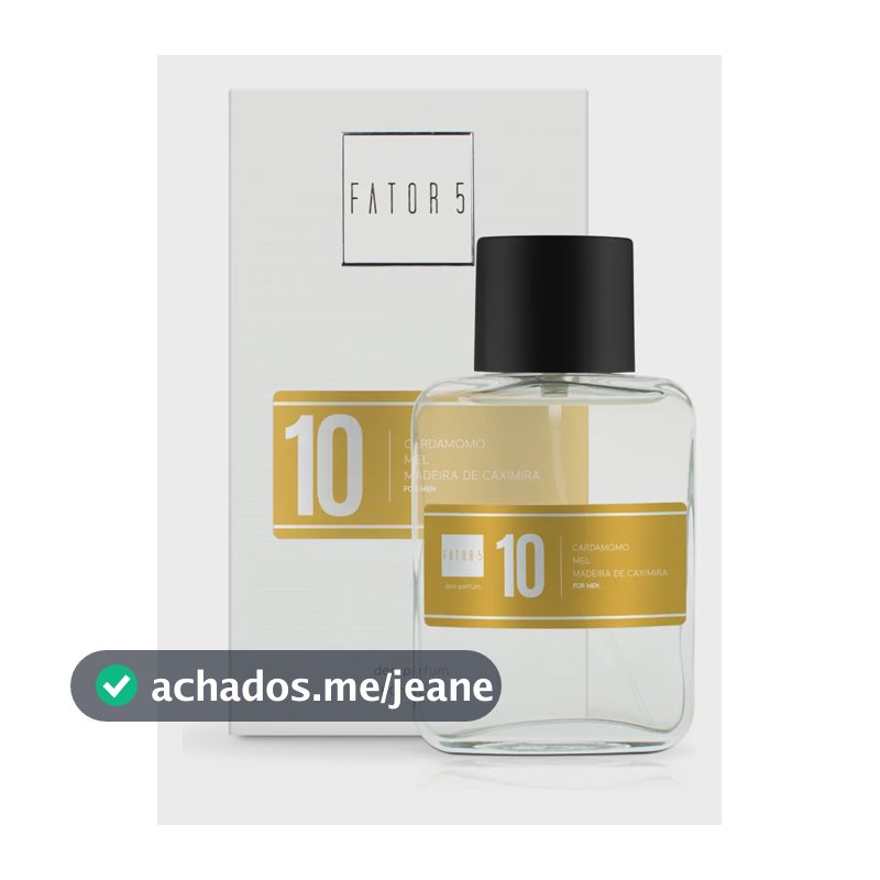 Eau de Parfum Masculino Fator 5 Nº 10 Amadeirado Spray 60ml