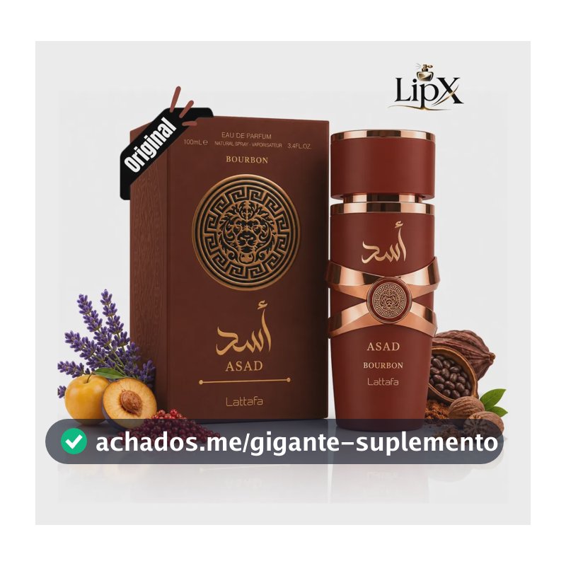 Perfume Árabe Asad Bourbon 100ml Lipx