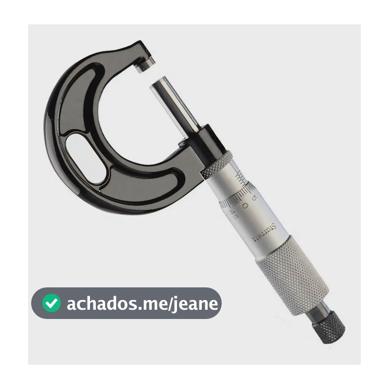 Micrometro Mecanico De 0mm A 25mm, Precisao De 0,01mm MFL