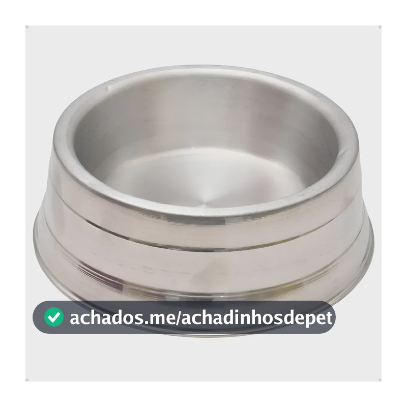 Comedouro Alumínio Pote Cachorro Grande Gigante 2600ml