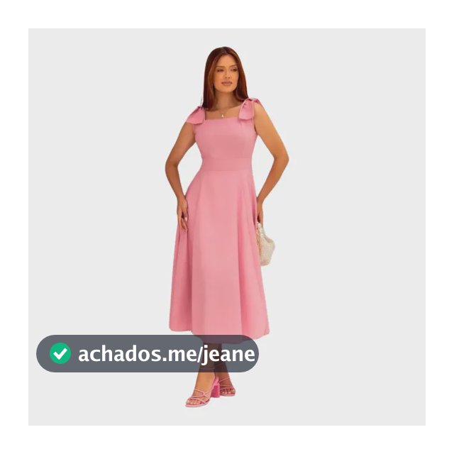 Vestido Longo De Linho Com Lacinho No Ombro E Bojo