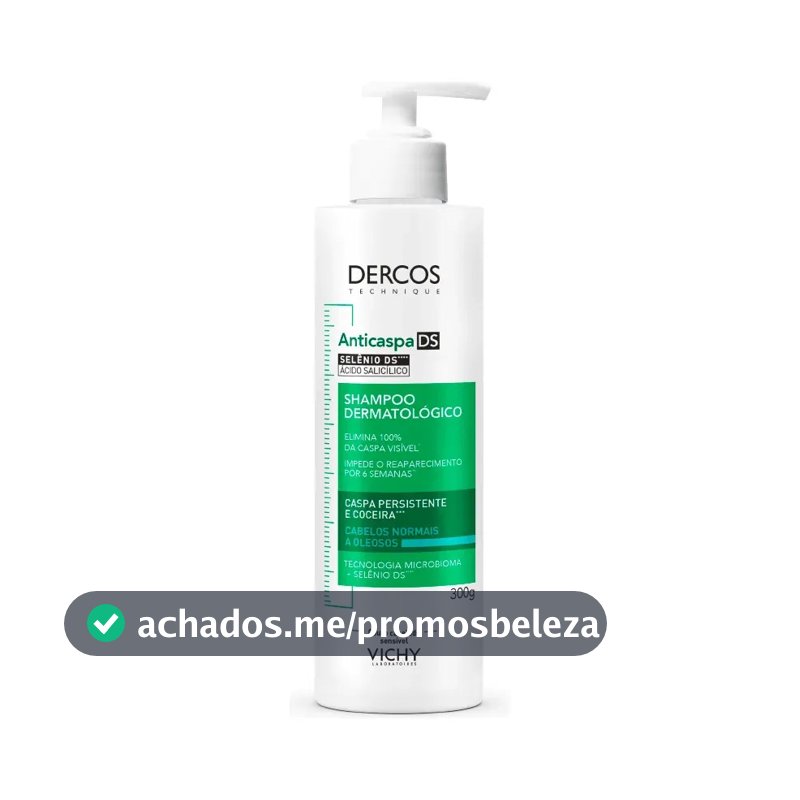 Shampoo Anticaspa Cabelos Normais a Oleosos, Dercos DS Vichy, 300g
