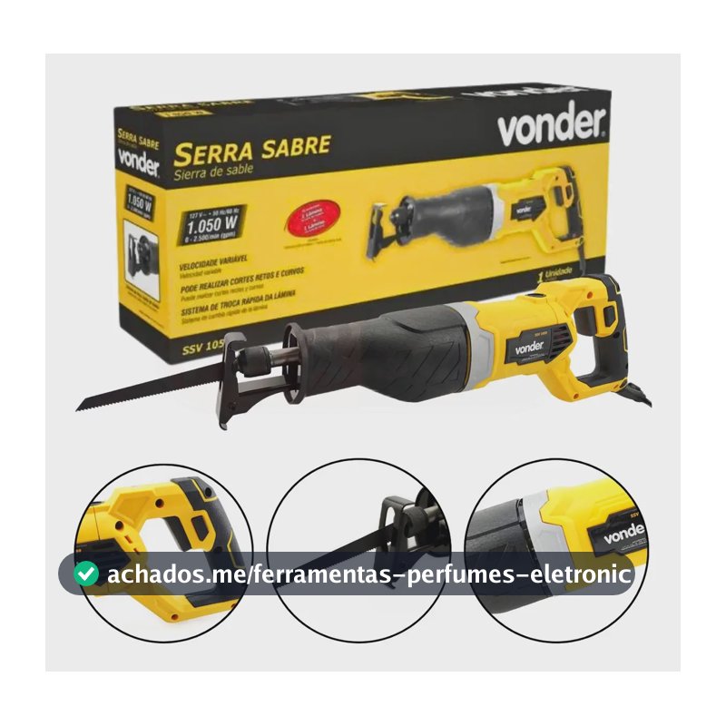 Serra Sabre 1050w, Ssv 1050 com 2 Lâminas Vonder