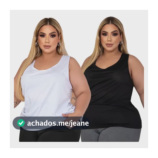 Kit 2 Blusas Femininas Plus Size Academia Regata Nadador