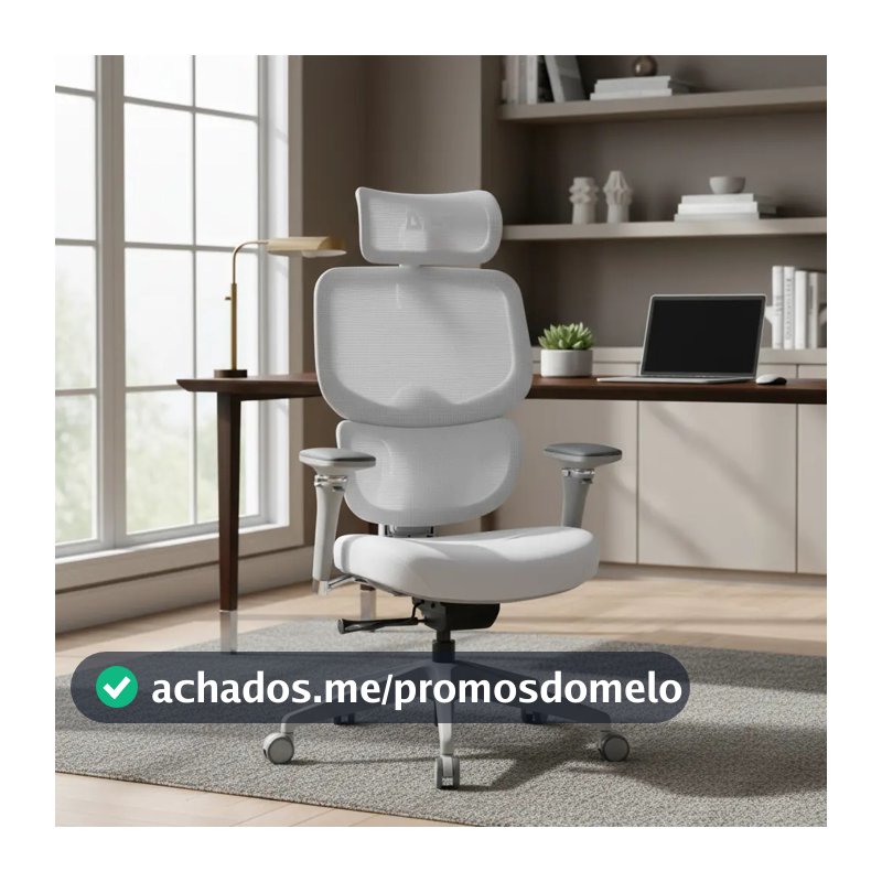 Cadeira Dt3 Ergonomie Home Grey - 5d Cinza Espuma Injetada 55kg/m
