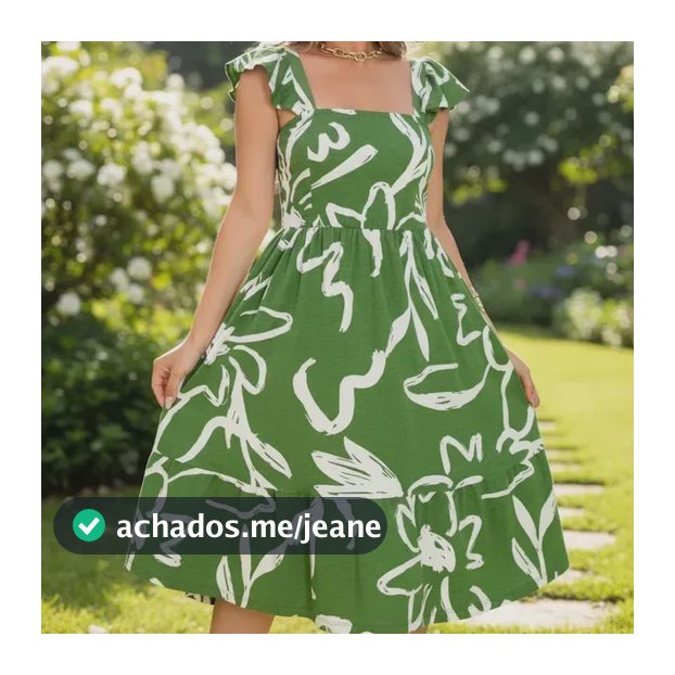 Vestido Feminino Midi Decote Quadrado Moda Evangélica