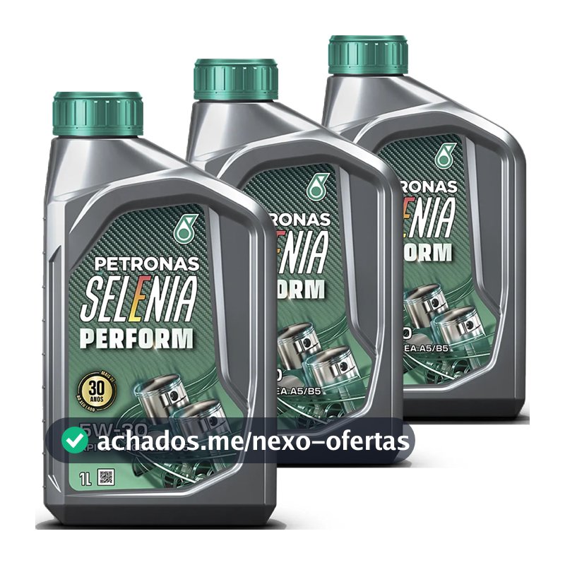 Kit 3 Litros De Oleo Petronas Selenia Perform 5w30 Sintetico
