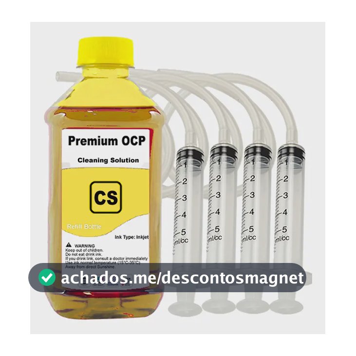 Solução Para Desentupir Cabeça Impressão Epson + Seringas