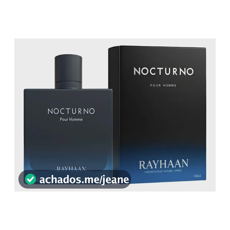 Perfume Árabe Rayhaan Nocturno Pour Homme Edp 100ml