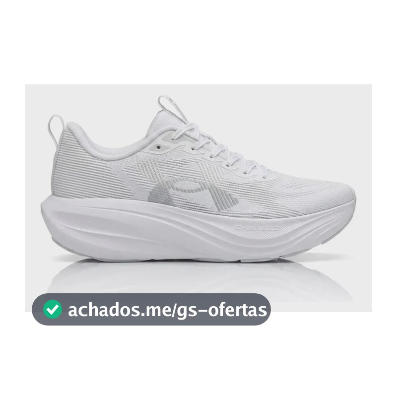 Tênis Under Armour Corrida Charged Endless - Branco Branco Liso 40 Br