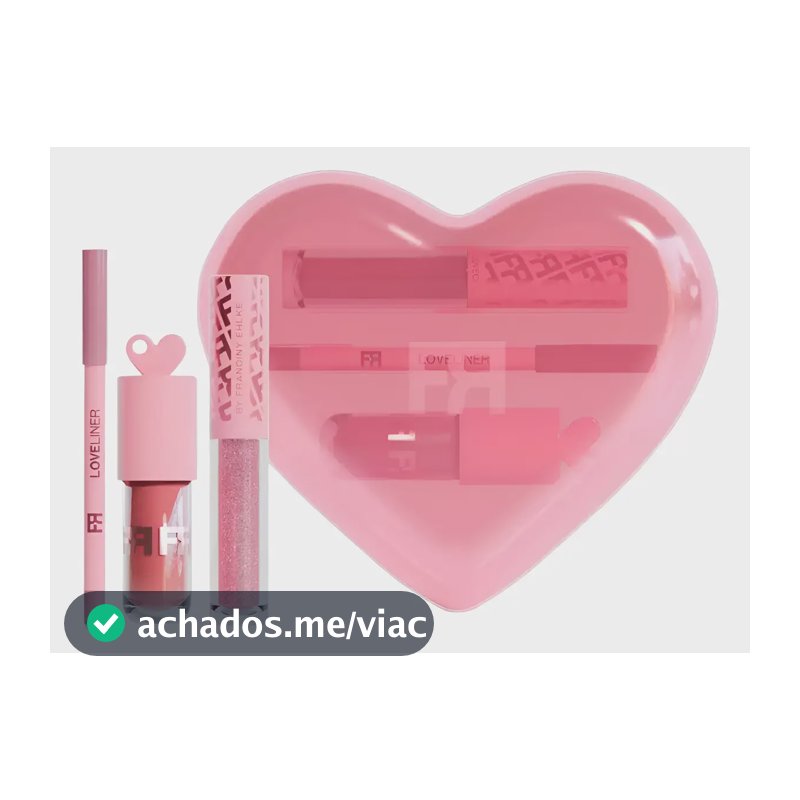 Kit Fran Love Kit Gloss Labial E Lápis Labial By Franciny