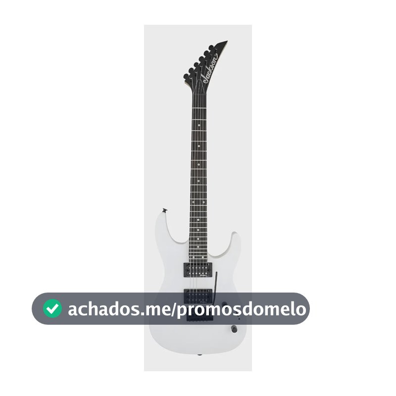 Guitarra elétrica Jackson JS Series JS11 dinky de choupo snow white brilhante com diapasão de amaranto