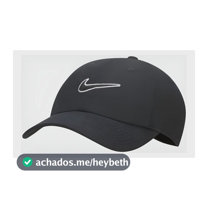 Boné Nike Club Swoosh Unissex Cor Preto Tamanho G/gg