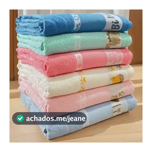 Kit 3 Toalha De Banho Bebê Infantil 100% Algodão Para Bordar