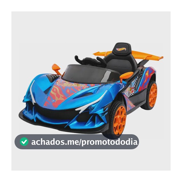 Carrinho Elétrico Infantil 12v Hot Wheels Azul 127/220v