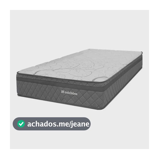 Colchão Solteiro Espuma D45 Firme Ortopédico Cinza 88x188cm BF Colchões