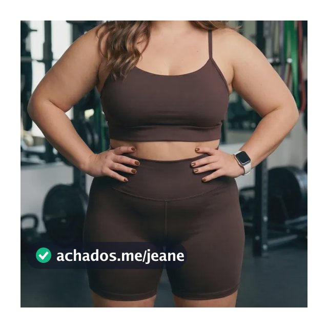 Conjunto Plus Size Feminino Fitness Top E Shorts Cós Alto