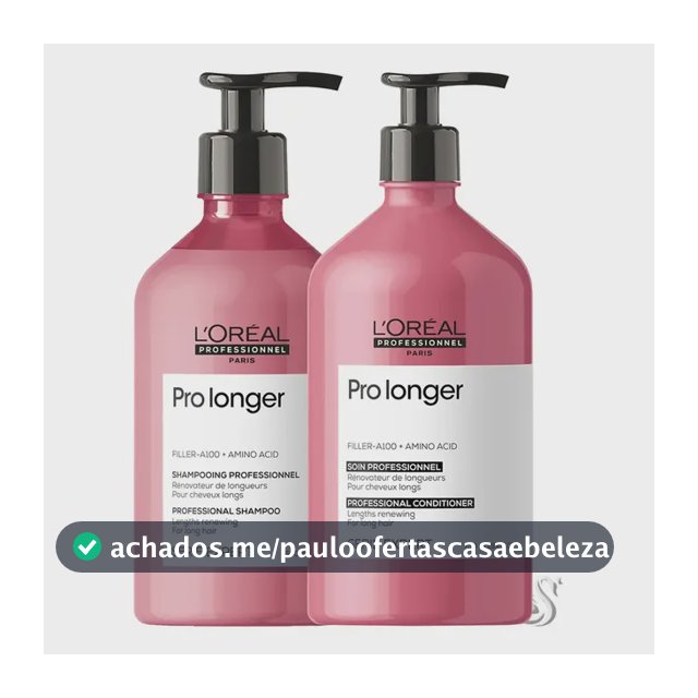 Kit Loréal Pro Longer Shampoo + Condicionador 750ml Original