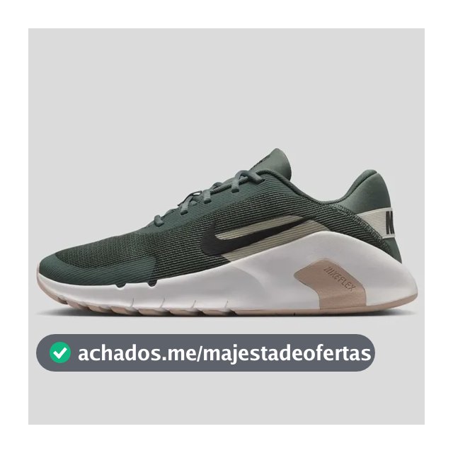Tênis Nike Flex Train Masculino Verde Escuro/preto 37 Br