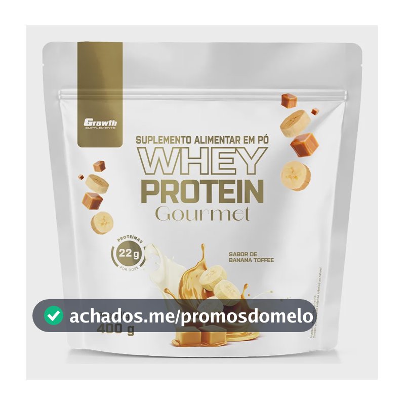Whey Protein Gourmet 400g Growth Supplements - Banana Toffee Banana Toffee