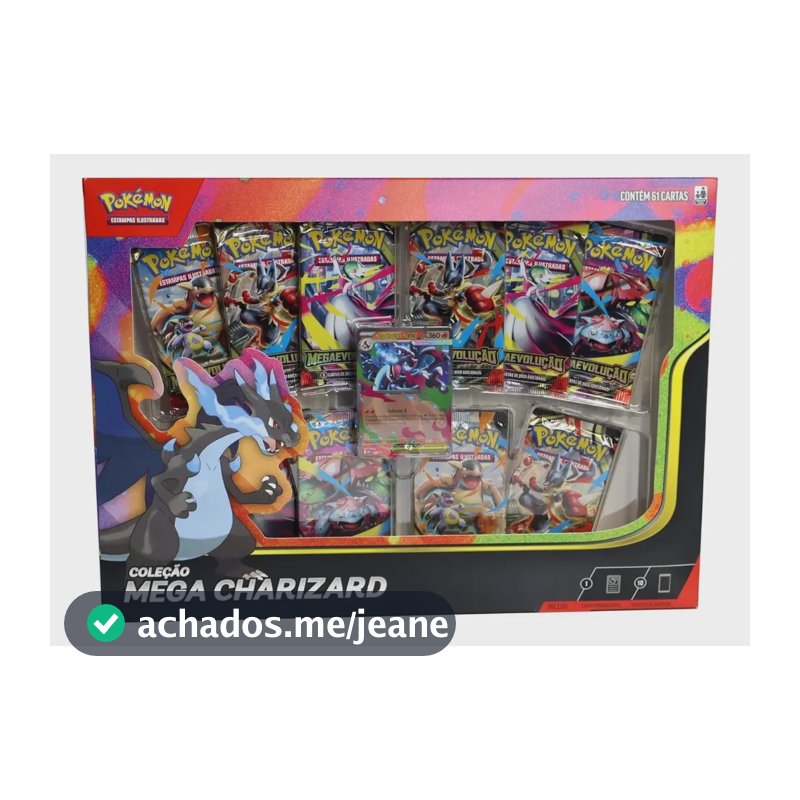 Box Coleção Mega Charizard X Ex Tcg Box 10300b - Pokémon