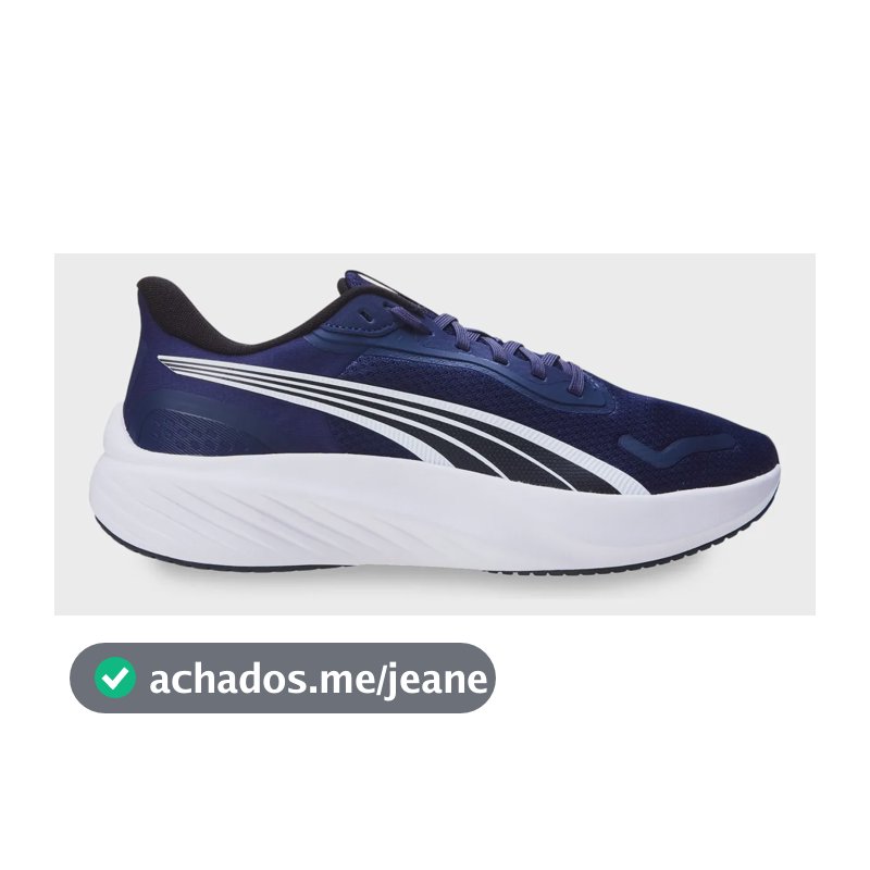 Tênis Masculino Pounce Lite Running Puma Puma Navy-puma Navy Liso 41 Br