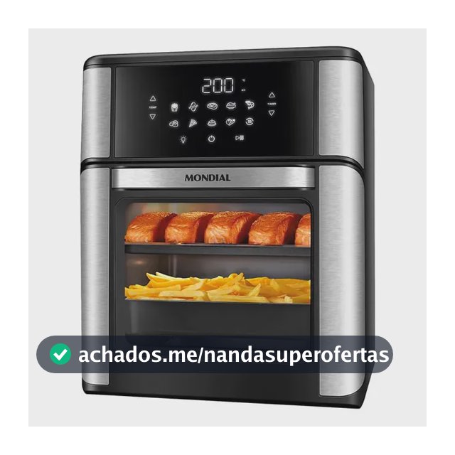 Fritadeira Air Fryer Forno Oven 12l Mondial AFON-12L-BIN