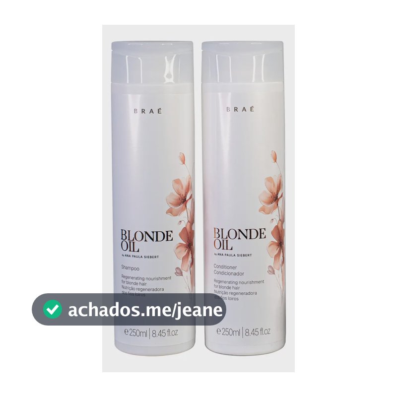 Braé By Ana Paula Siebert Blonde Oil Kit Shampoo e condicionador