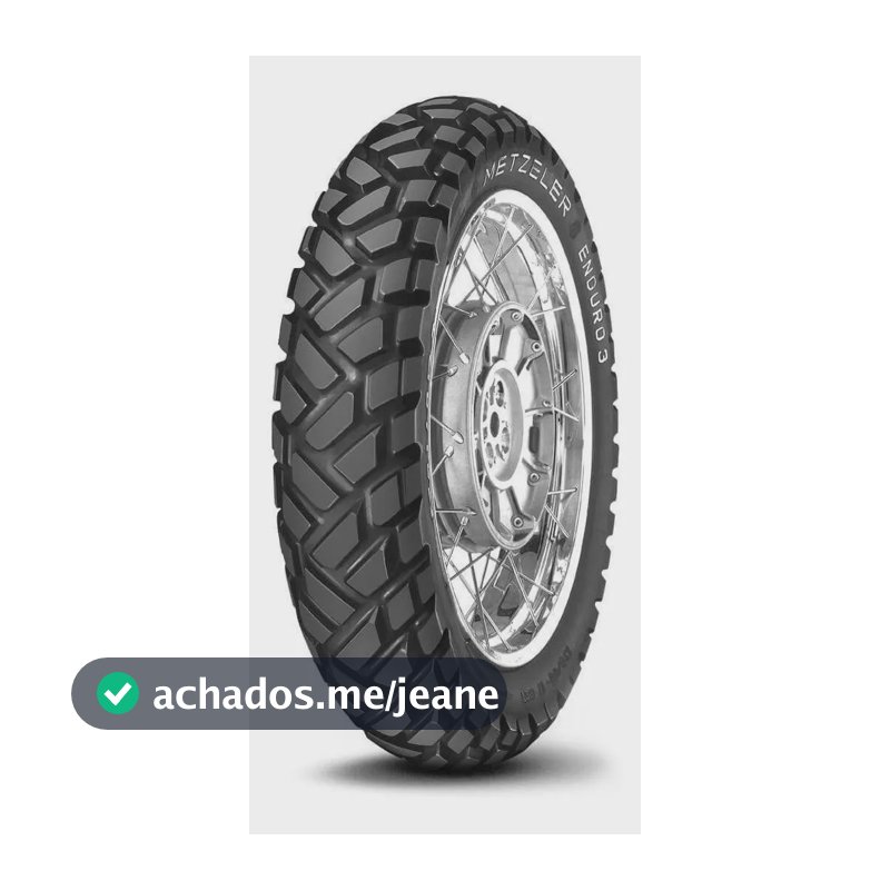 Pneu traseiro 120/80-18 metzeler enduro 3 sahara 62s para uso com câmara de ar x 1 unidade
