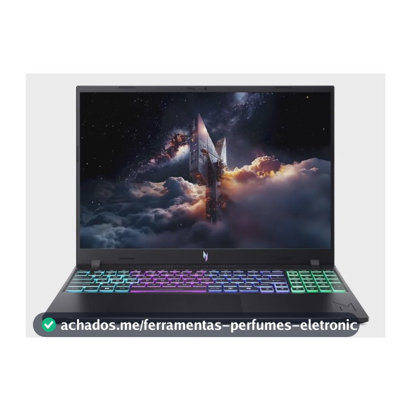Notebook Acer Nitro 58mm C5 8gb Ram 512gb Ssd Rtx5060 Linux Preto