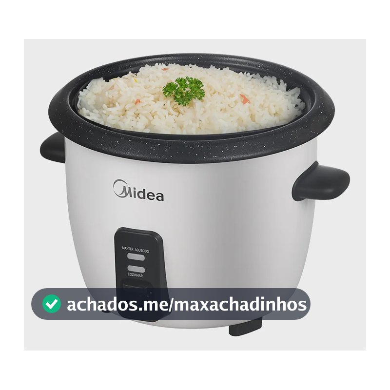 Panela De Arroz Elétrica Midea 7 Xícaras Cozimento Á Vapor Com Tampa De Vidro