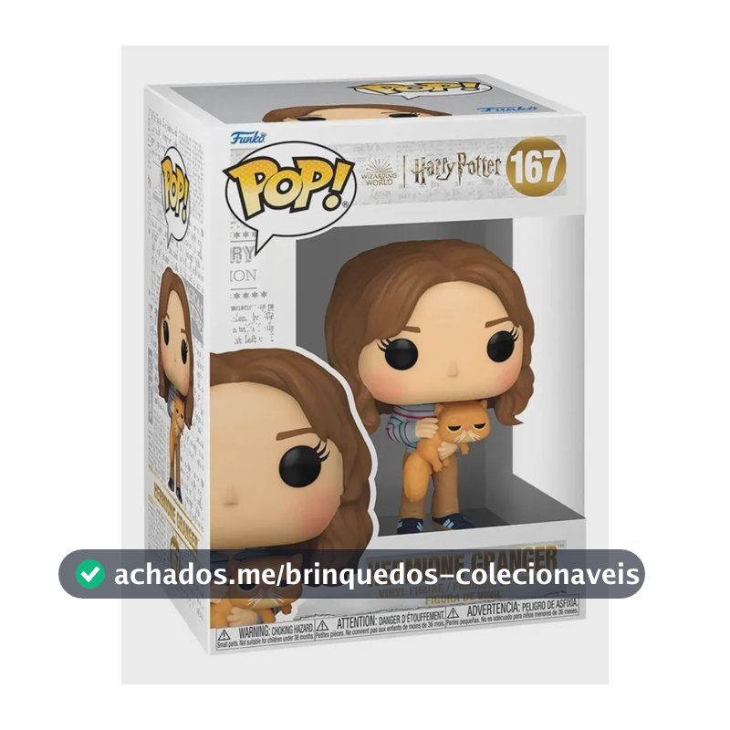 Pop! Funko Hermione Hogwarts E Bichento #167 | Harry Potter