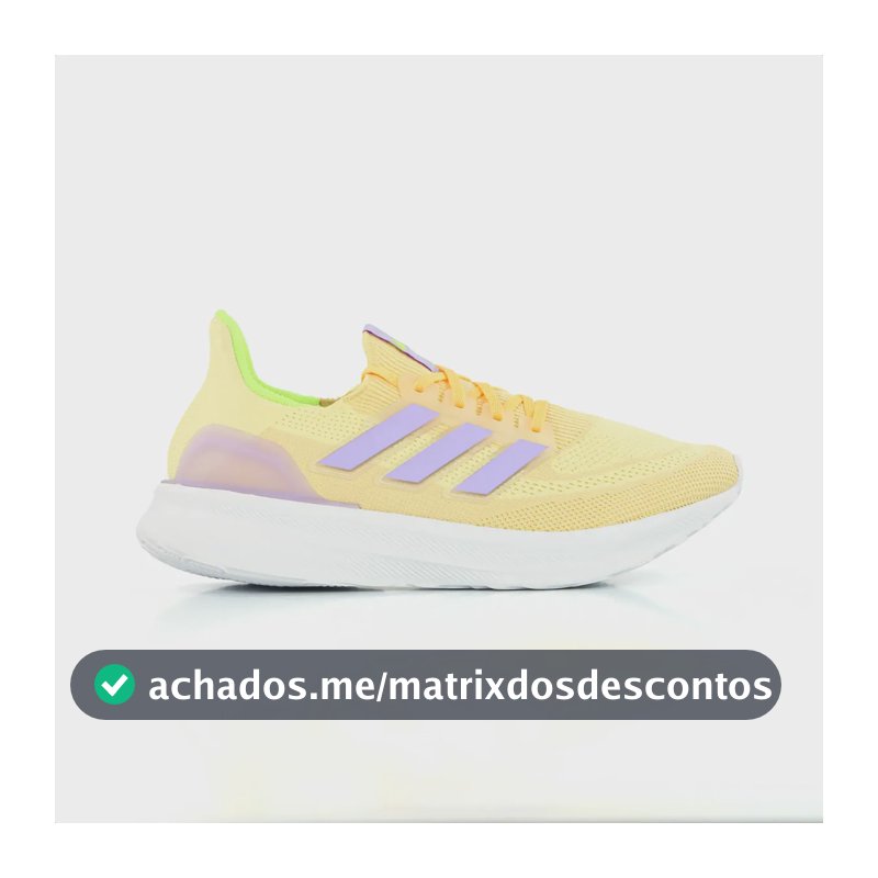 Tênis adidas Acelera 2 Antiderrapante Respirável Cadarço Amarelo 39 Br