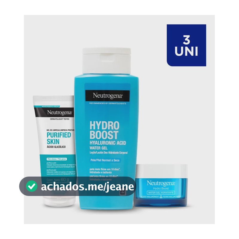 Kit Skincare Neutrogena Hydro Boost + Purified Skin