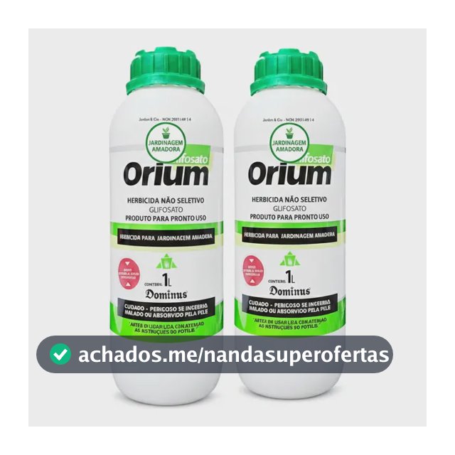 Kit 2 Herbicida Orium 1 Litro Mata Mato Venda Livre Dominus