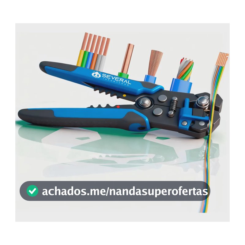 Alicate Desencapador e Crimpador Automático 8 para Fios de 0.2 a 6.0 mm2