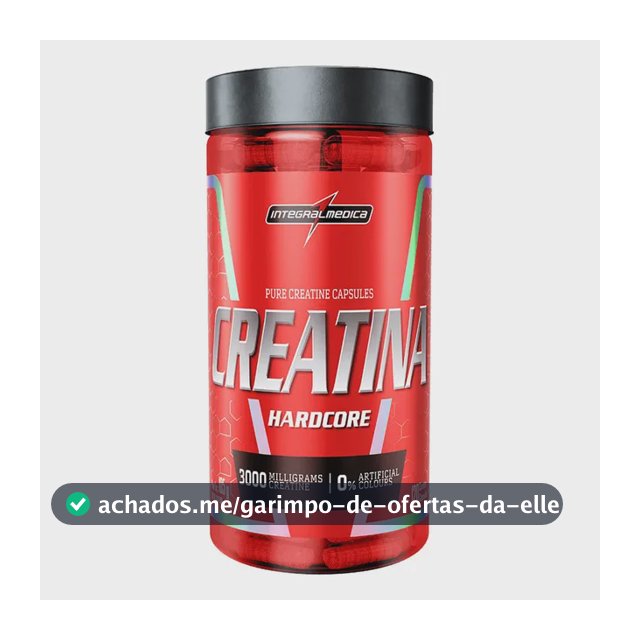 Creatina Integralmédica Hardcore em cápsula Sem sabor x 105g de 120 un