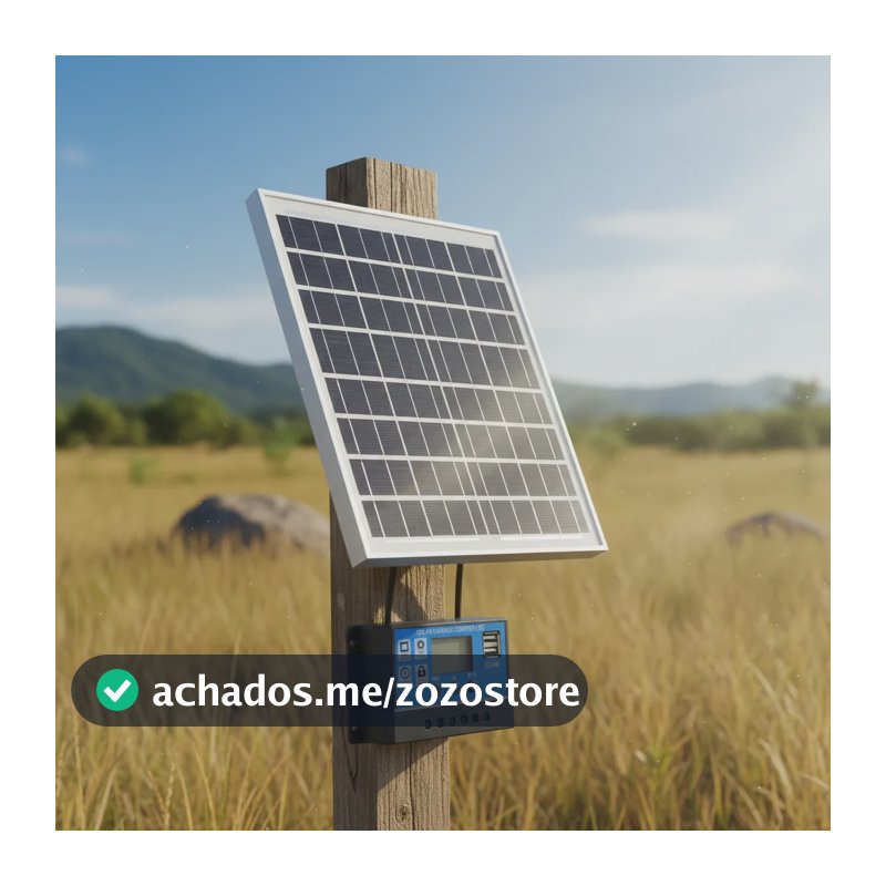 Painel Placa Solar 12v 20w Policristalino + Controlador 10a 12v